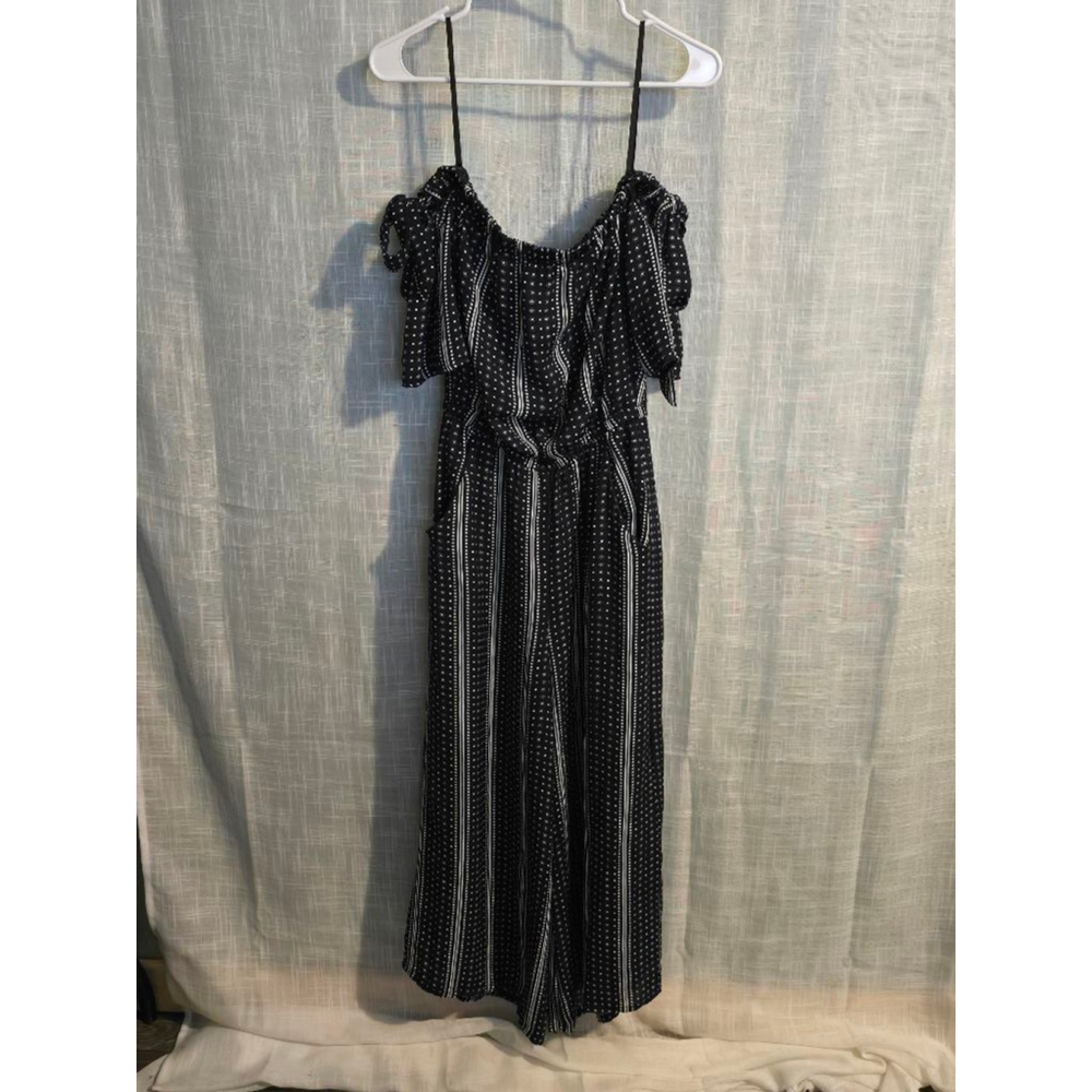 Women's A.U.W Jumpsuit Size 6 Navy Blue and White